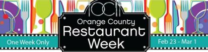 OC Restaurant week, launch party, prix fixe meals, feb 23- mar 1