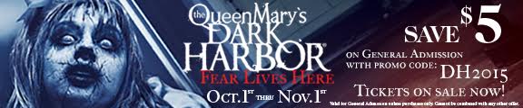 Queen Mary Dark Harbor, promo code, halloween events
